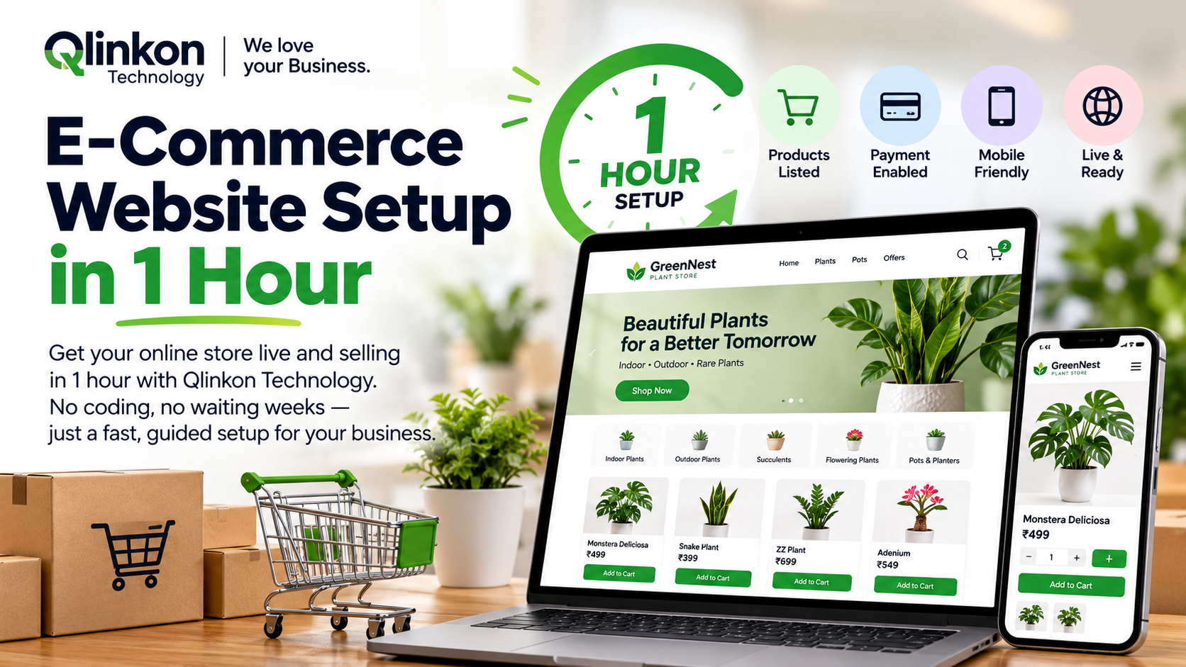 E-Commerce Website Setup in 1 Hour